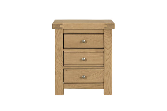 Elegant bedroom furniture featuring Delaney Bedside Table Oak
