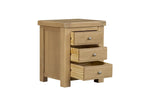 Wooden bedside table with Delaney Bedside Table Oak design
