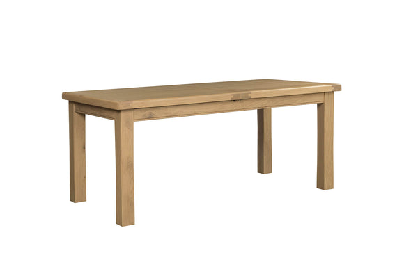 Extendable dining table with oak finish
