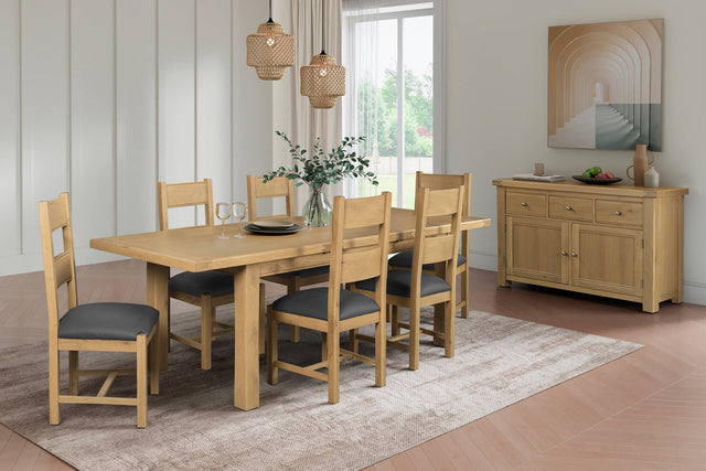 Delaney Extendable Dining Table Oak 1.8m