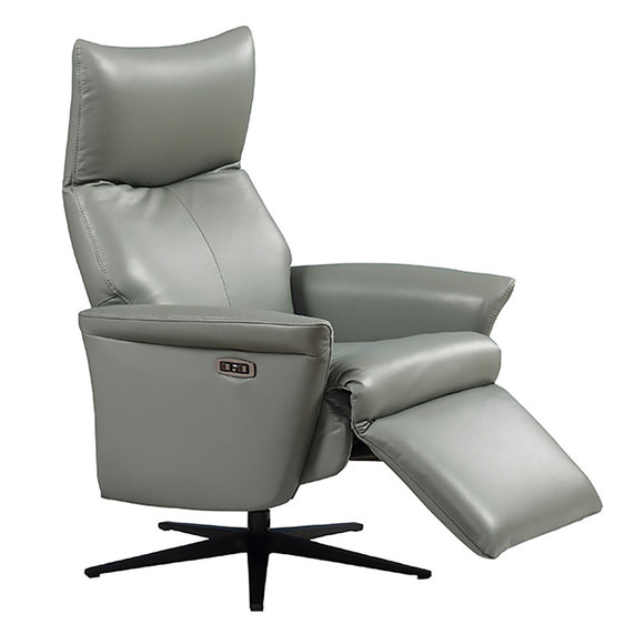 Dominico Recliner Chair Steel - Stylish Electric Reclining Comfort