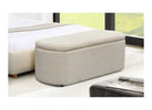 Cozy Donegal Ottoman Cream Perfect for Your Bedroom