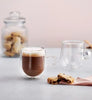 Enjoy hot drinks with the Judge Double Walled Latte Glass