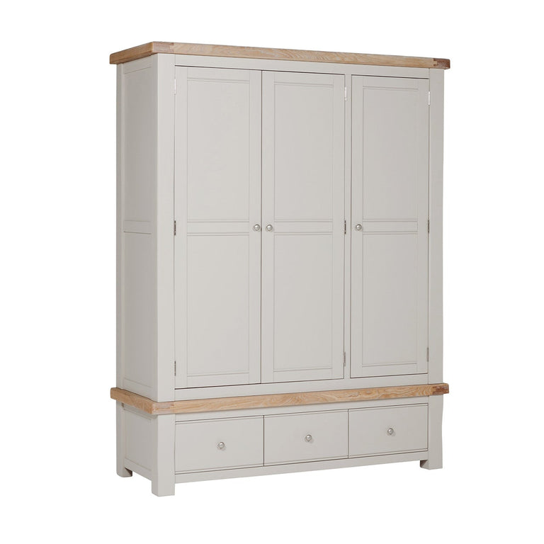 Doune 3 Door Wardrobe Taupe