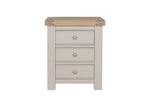 Sleek Wooden Bedside Table in Taupe

