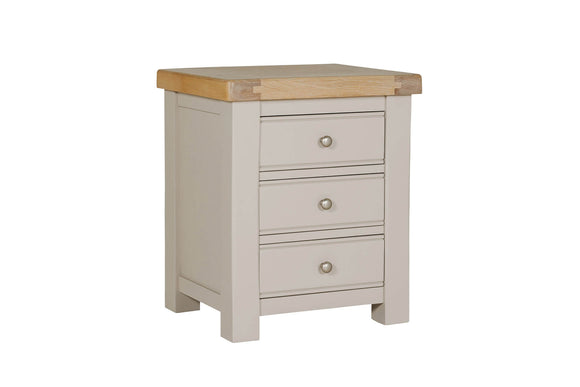 Taupe Doune Bedside Table for Elegant Bedrooms
