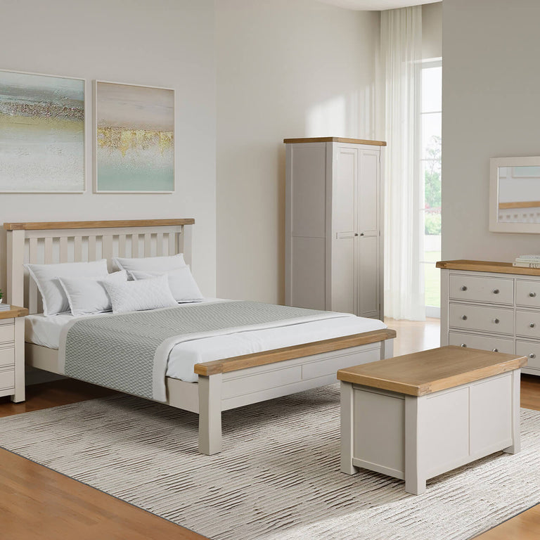 Doune Dressing Chest 6 Drawer Taupe