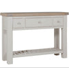 Doune Console Table Taupe wood console table design.
