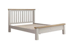 Stylish double bed Doune 4ft6 in taupe color
