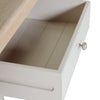 Two storage drawers with sleek metal handles