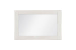 Elegant bedroom mirror Doune Mirror Taupe with wood frame
