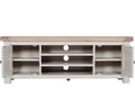 Doune TV Stand Taupe: A Sleek TV Unit with Storage