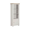 Stylish bookshelf with a sleek design and ample storage.