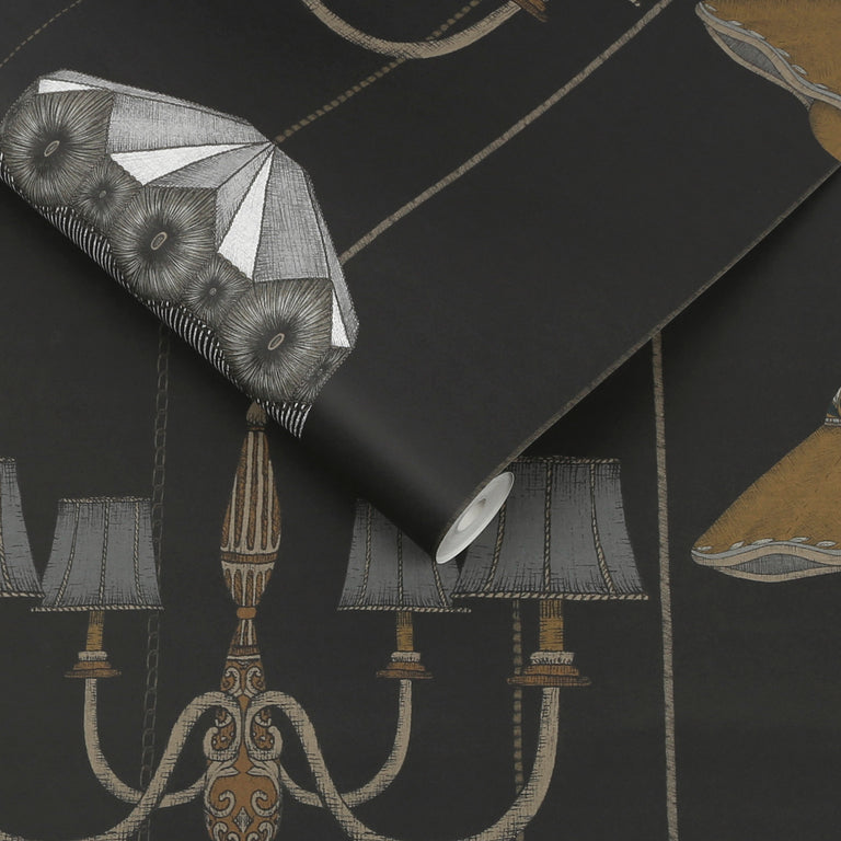 Graham & Brown Drawing Room Charcoal Wallpaper