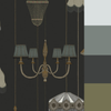 Graham & Brown Drawing Room Charcoal Wallpaper picture with paint colors that will perfectly fit to this wallpaper