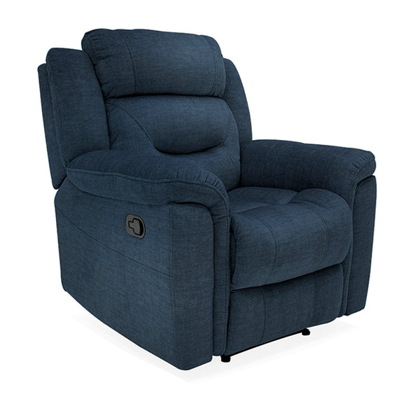 Blue Dudley Recliner Chair - Enjoy Supreme Comfort in Style!