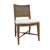 Natural rattan panel chair for dining room