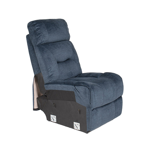 Blue Eclipse 1 Seat Corner Sofa - Plush Velvet & Lumbar Support!