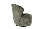 "Luxurious Edie Swivel Accent Chair in Green perfect for modern occasional chairs."
