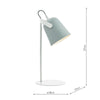 Elegant lighting using Effie Table Lamp Soft Matt Grey and White

