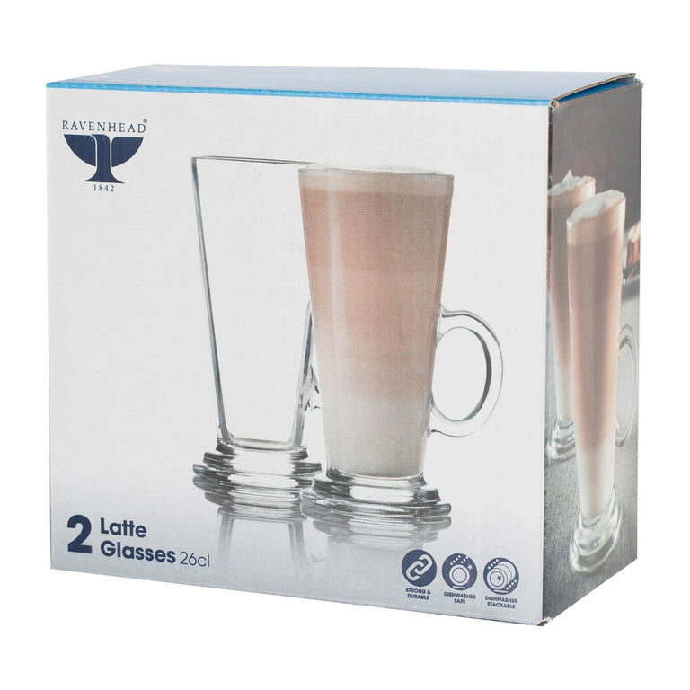Entertain Set Of 2 Latte Glasses 26cl