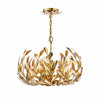 Ercilia 5 Light Pendant Gold Leaf with adjustable height
