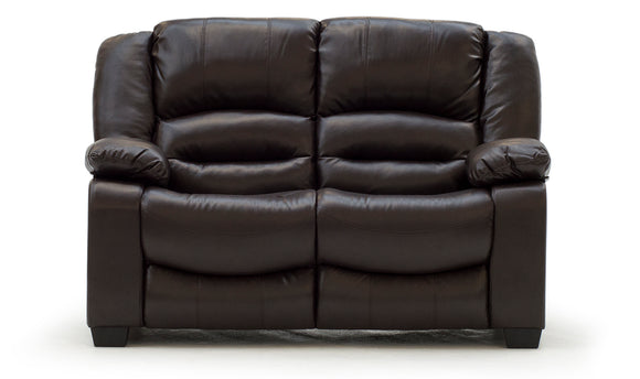 Brown Leather 2 Seater Sofa - Classic Elegance for Your Home