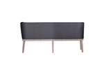 Chic dining back bench Falun Corner Bench Dark Grey with contemporary style
