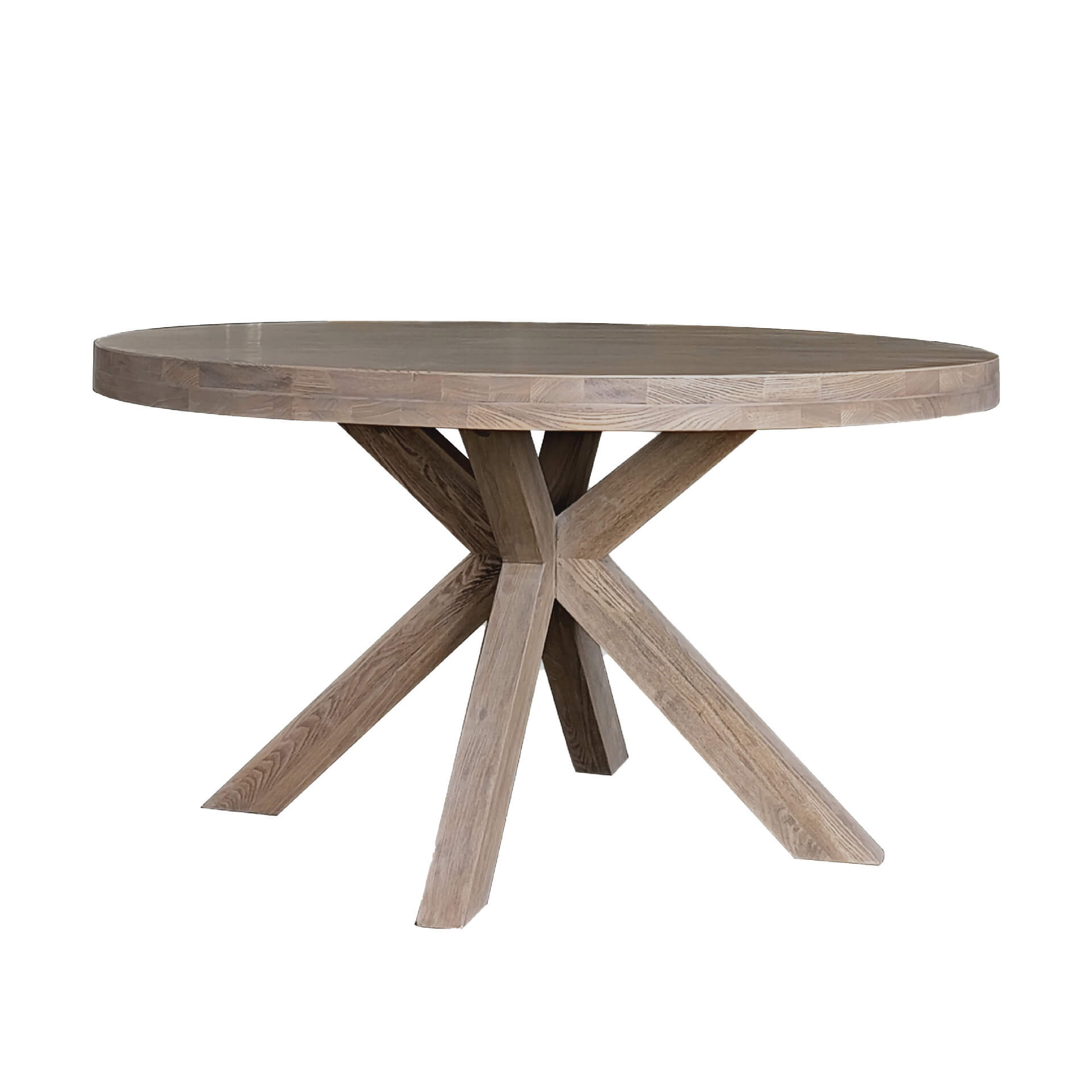 Falun Round Dining Table Smoked Oak | Kitchen Tables Ireland - Foy and ...