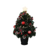 Festive 60cm Fibre Optic Christmas Tree with baubles.
