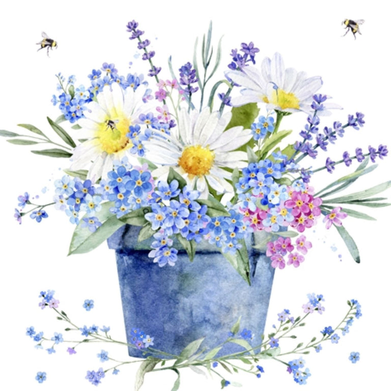 Paper Napkins Field Flowers