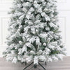 Elegant 210cm Flocked Christmas Tree with snowy branches
