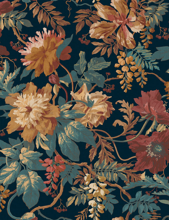 Florenzia Dusk Wallpaper close view picture of the wallpaper pattern design
