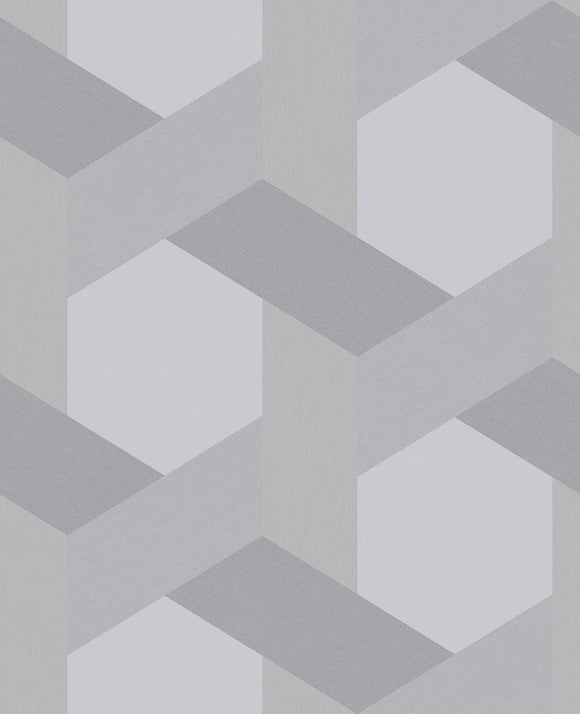 Graham & Brown Fractal Grey Wallpaper close view picture of the color and pattern