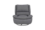 Grey electric recliner armchair with USB-C and USB ports