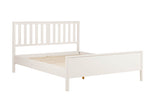 Double bed Freya 4'6 Low Footboard Bed Natural in wooden frame