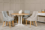 Freya Round Dining Table Natural showcasing a neutral finish