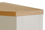 Modern Freya TV unit in natural finish with smooth edges