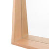 Wooden rectangle mirror for hallways
