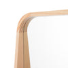 Contemporary large rectangle mirror in oak finish