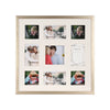 Champagne gallery wall frame with 9 picture collage
