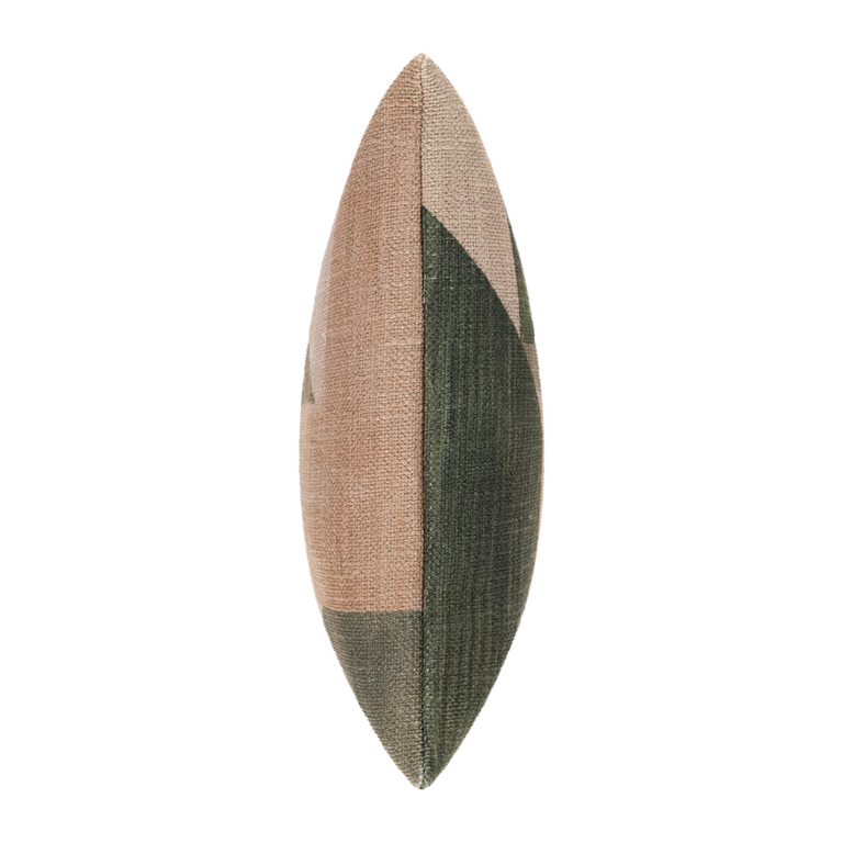 Scatterbox Cushion Geo Block Natural Green