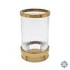 Gold Veda Hurricane candle holder for home decor