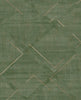 Stylish geometric wallpaper featuring the Graham & Brown Lorenzo Geo Emerald design.
