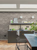 Lorenzo Geo Grey geometric wallpaper adding sophistication to home decor.
