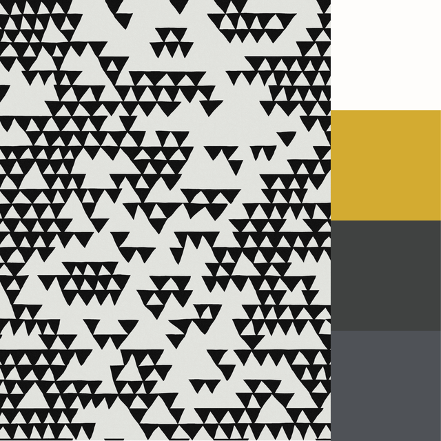 Graham & Brown Secret Mountain Black & White Wallpaper