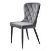 Classic dining chair with diamond-shaped quilting