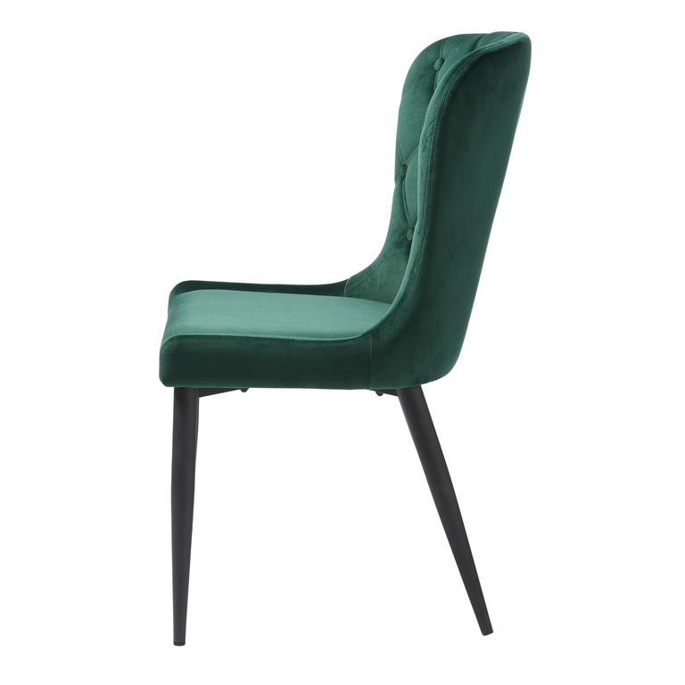 Granby Dining Chair Green Velvet