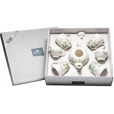 Newgrange Green Floral Bone China Tea Set