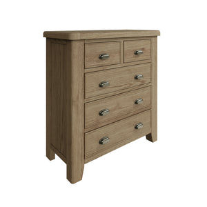 Elegant oak chest of drawers